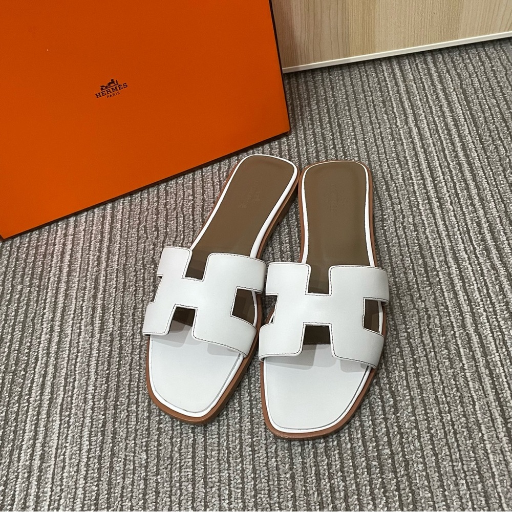 Hermes Women's White Sandals